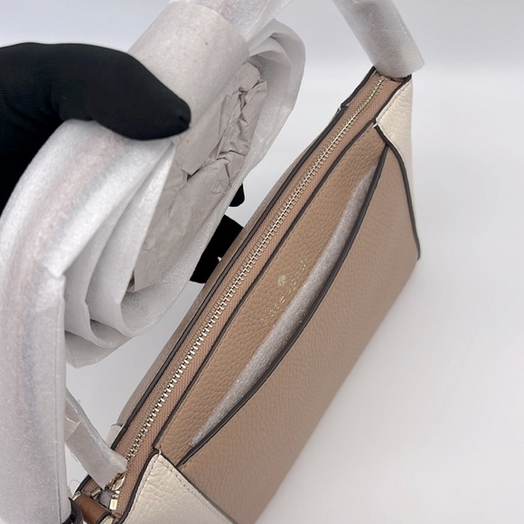 Kate Spade Colorblock Monica Crossbody Light Fawn Multi - Picture 6 of 16